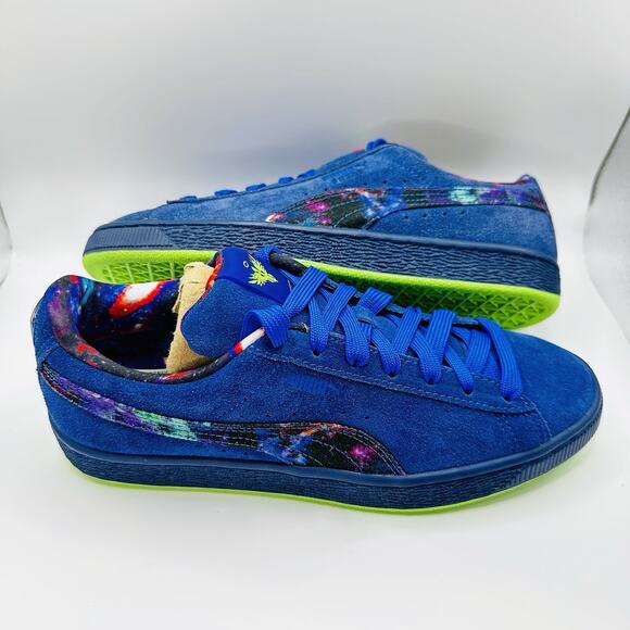 Puma Suede Classic 21 LaMelo Ball “Galaxy” Low Shoes Purple Size 6.5 - Picture 1 of 10
